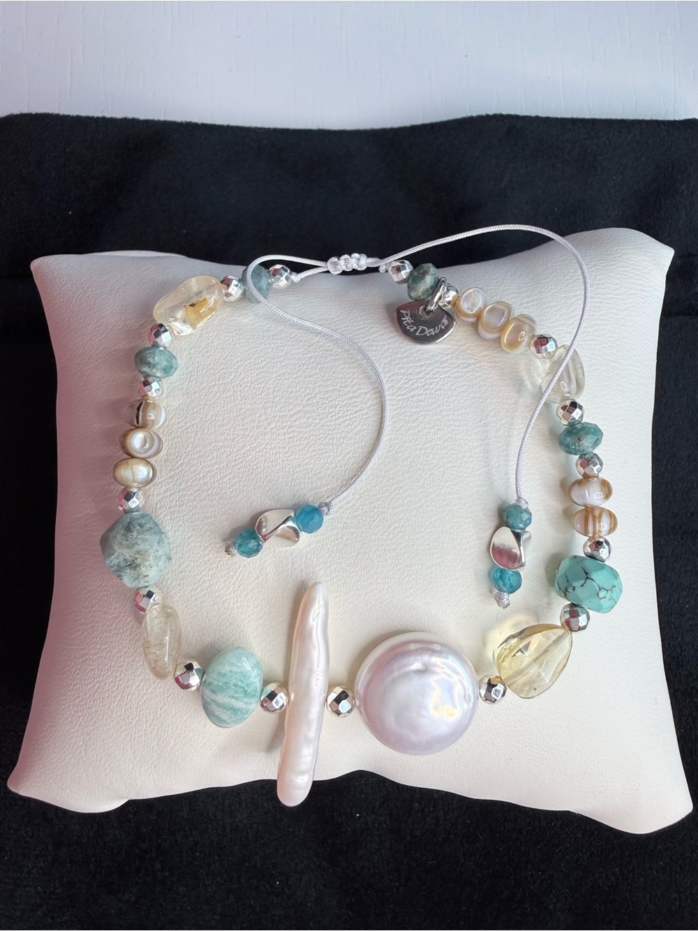Citrine Amazonite Pearl Turquoise  Mix Bracelet